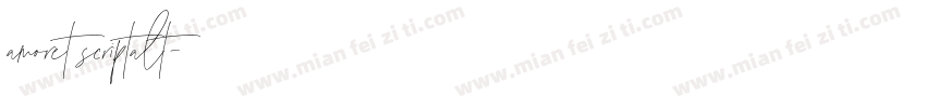 amoret scriptalt字体转换
